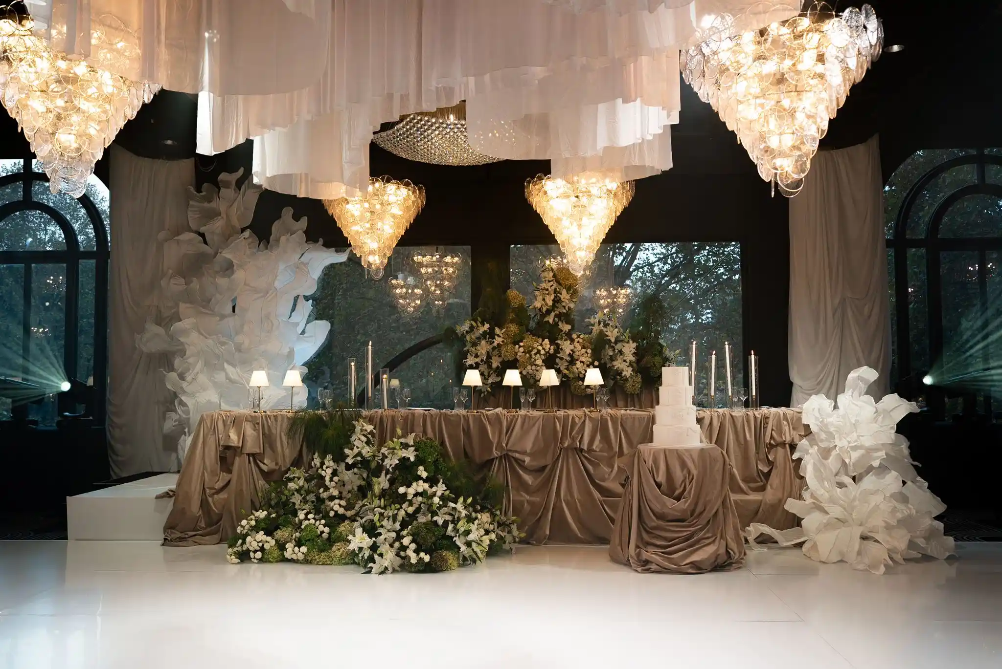 Silk installation at a Doltone House wedding, Sydney 2026
