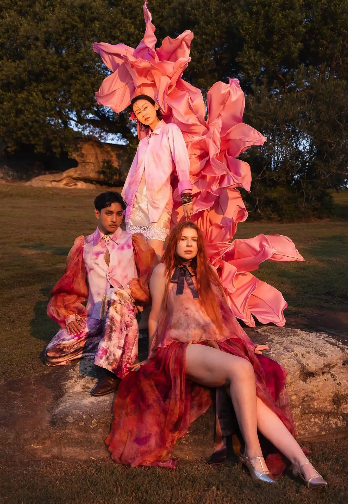 Silk artwork for a fashion photoshoot, Sydney 2026