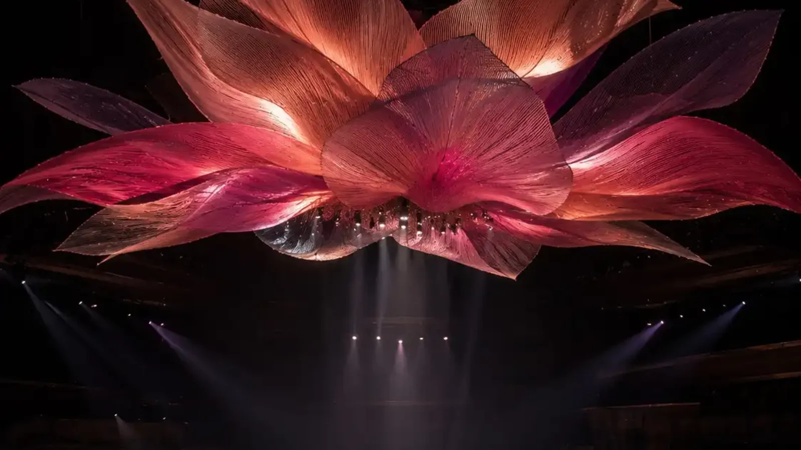 Silk set design for a stage or theatre production