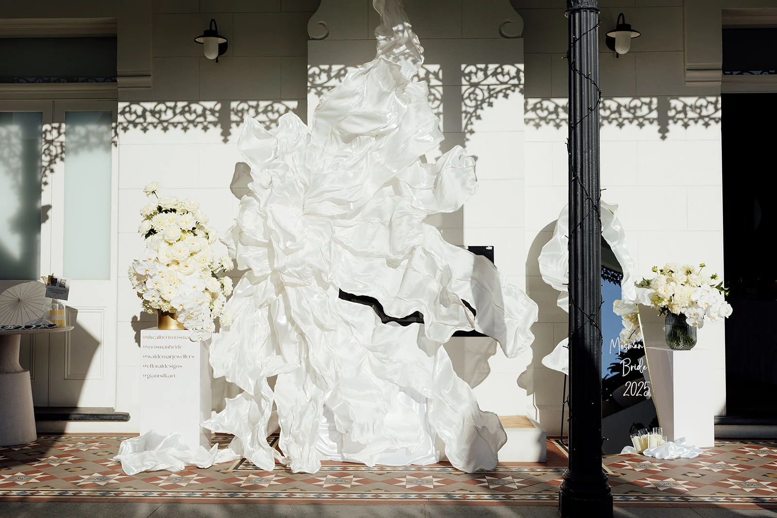Giant Silk Art corporate event installation — project image 1