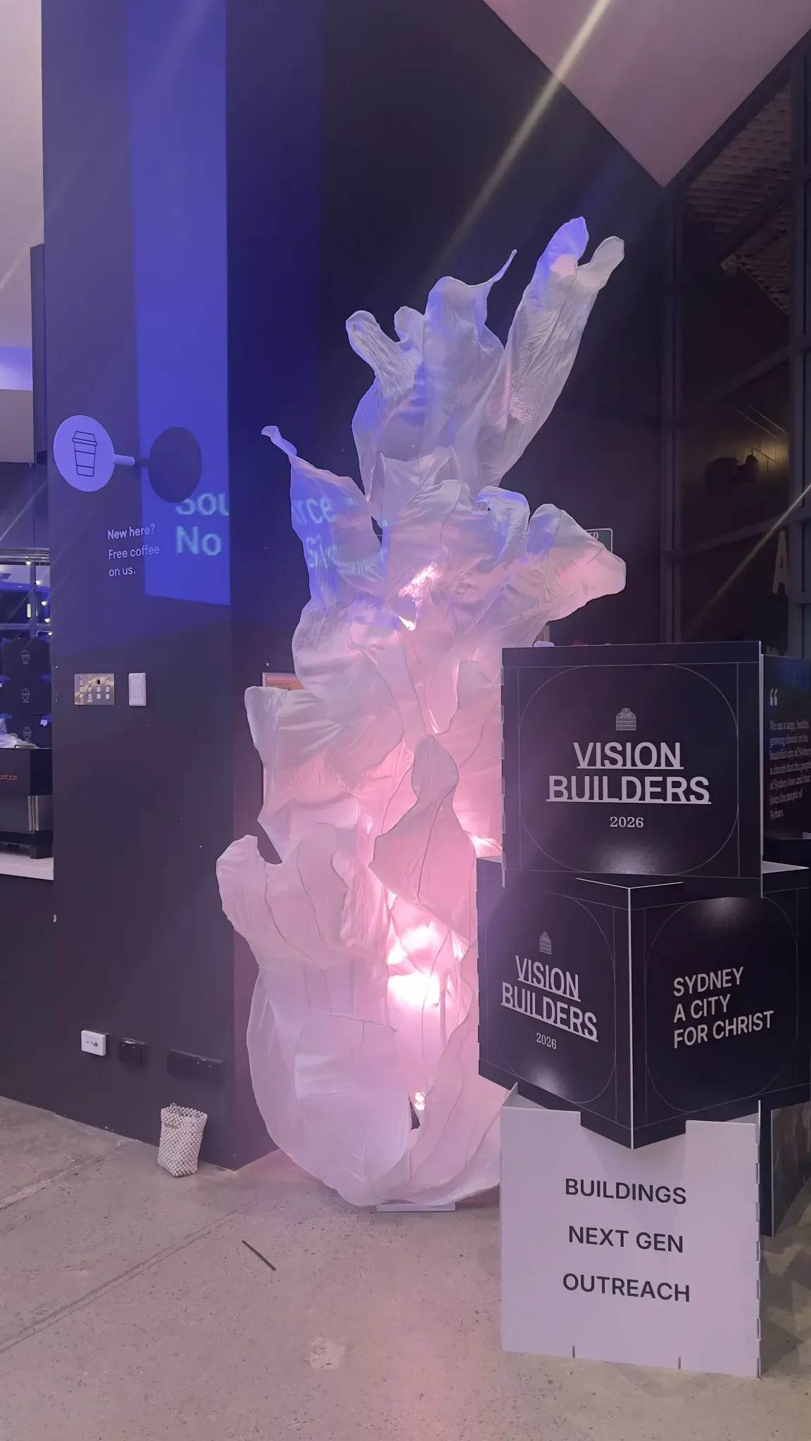 Giant Silk Art corporate event installation — project image 3