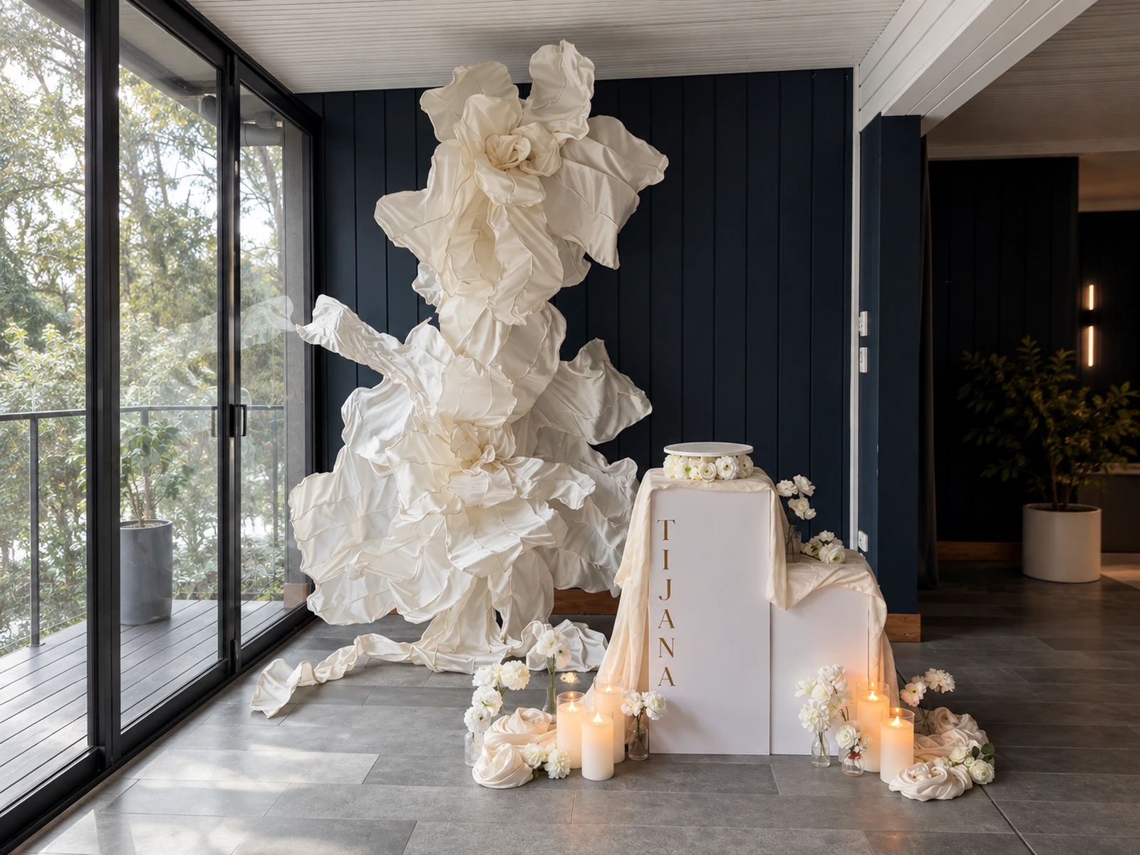 Giant Silk Art private celebration installation — project image 3