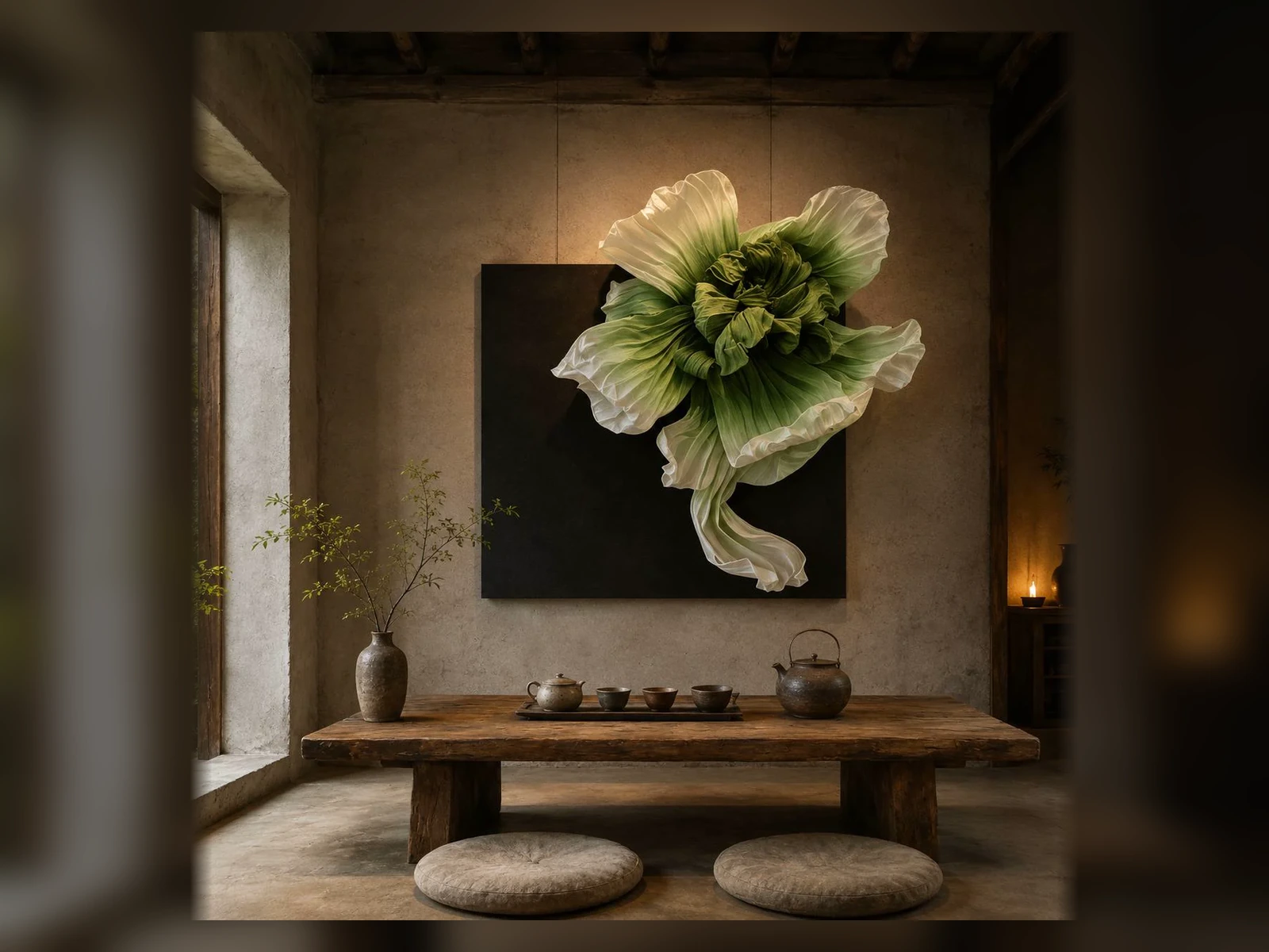 Floral Wall Sculpture — concept visualisation for a custom wall sculpture