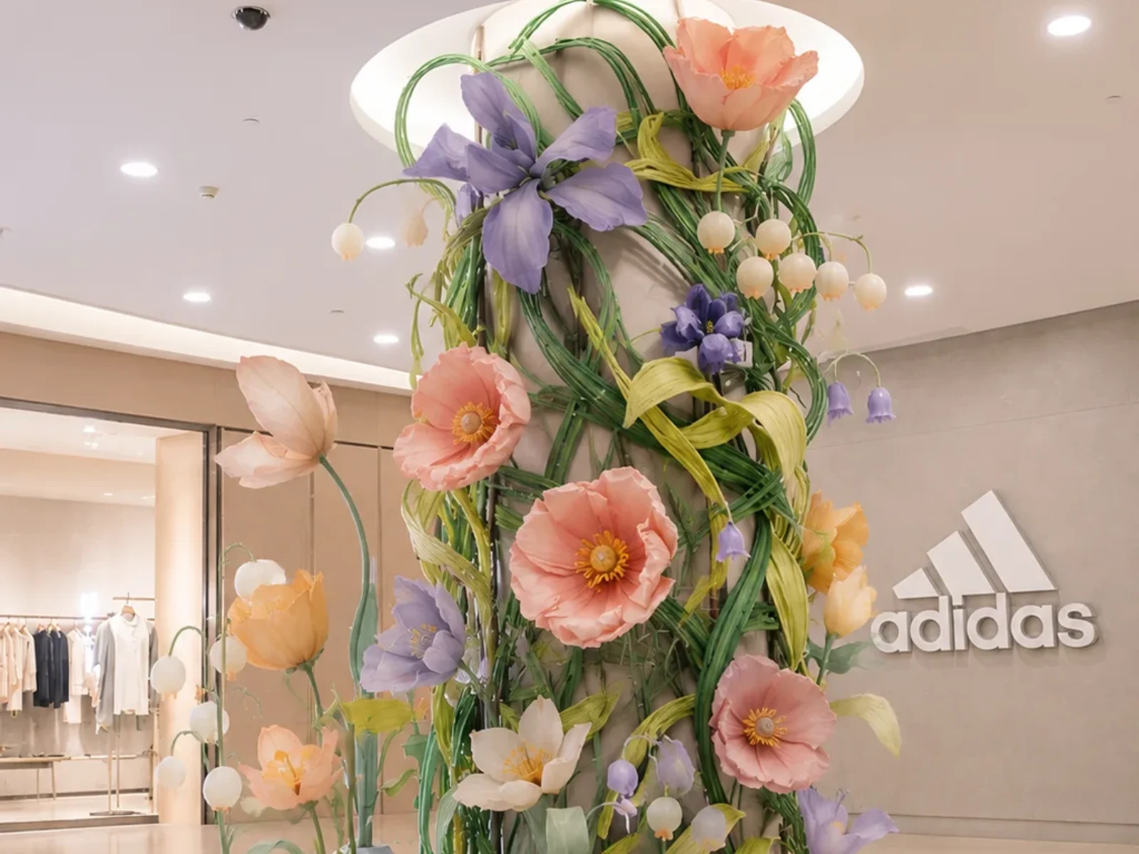 Botanical Atrium Feature — concept visualisation for a shopping centre atrium