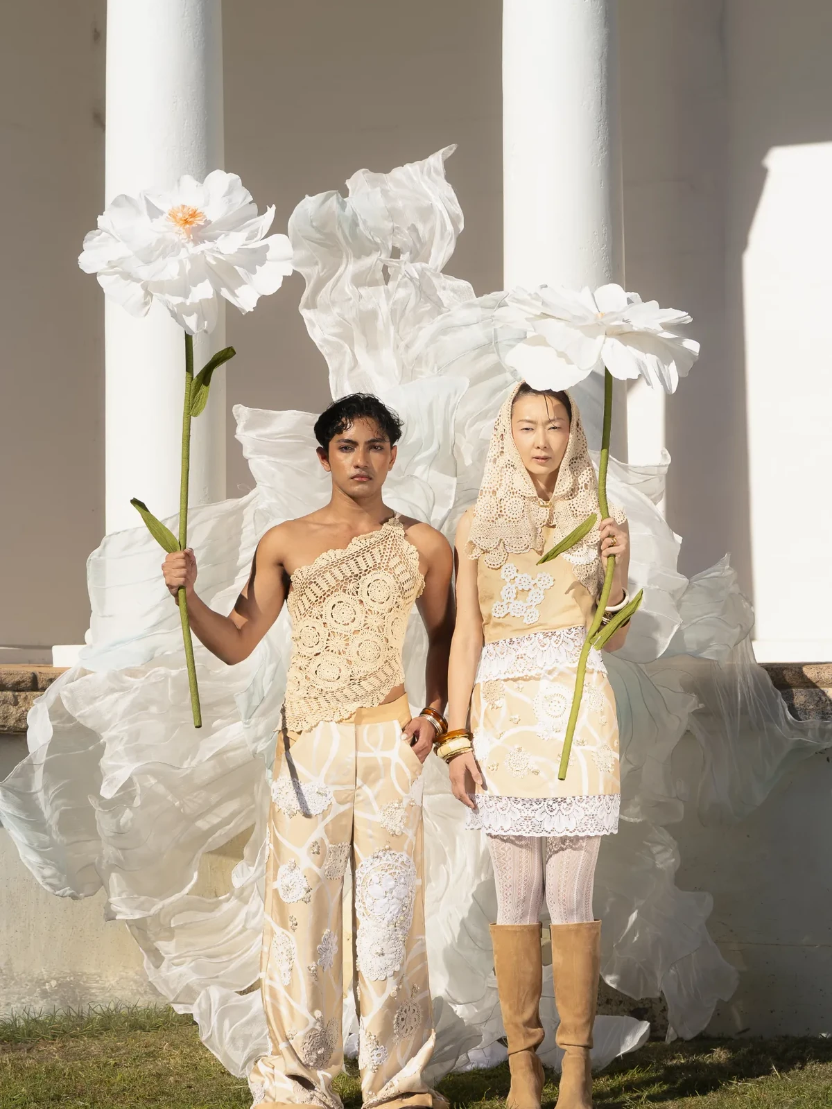Giant Silk Art fashion installation — project image 3