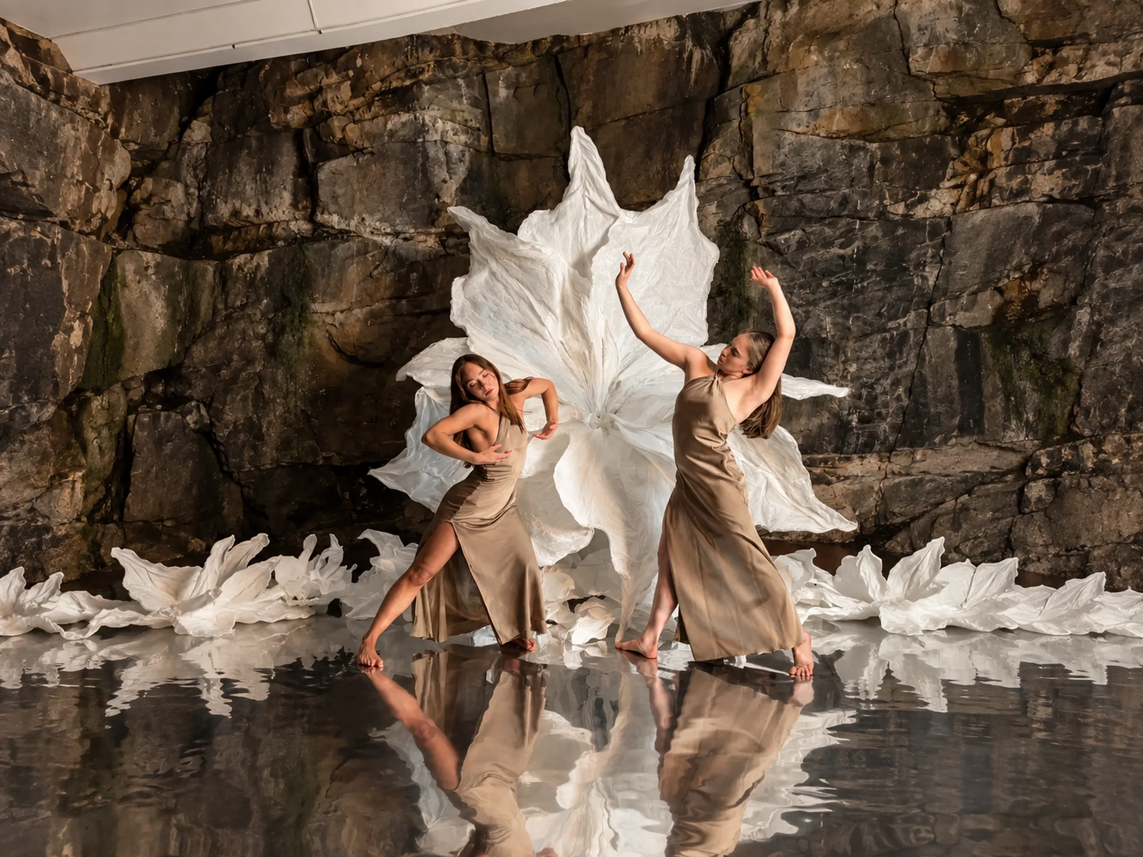 Outdoor Sculptural Performance — concept visualisation for a stage installation