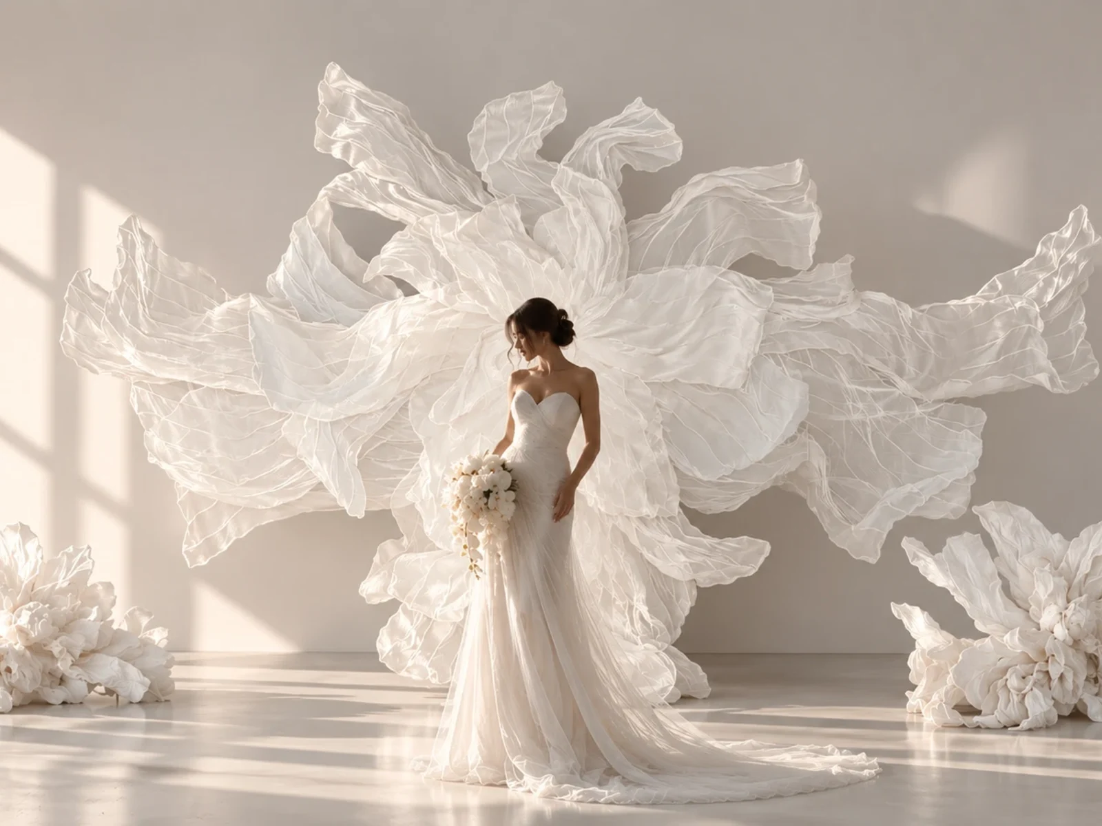 Ocean Breeze sculptural installation — Event Backdrop
