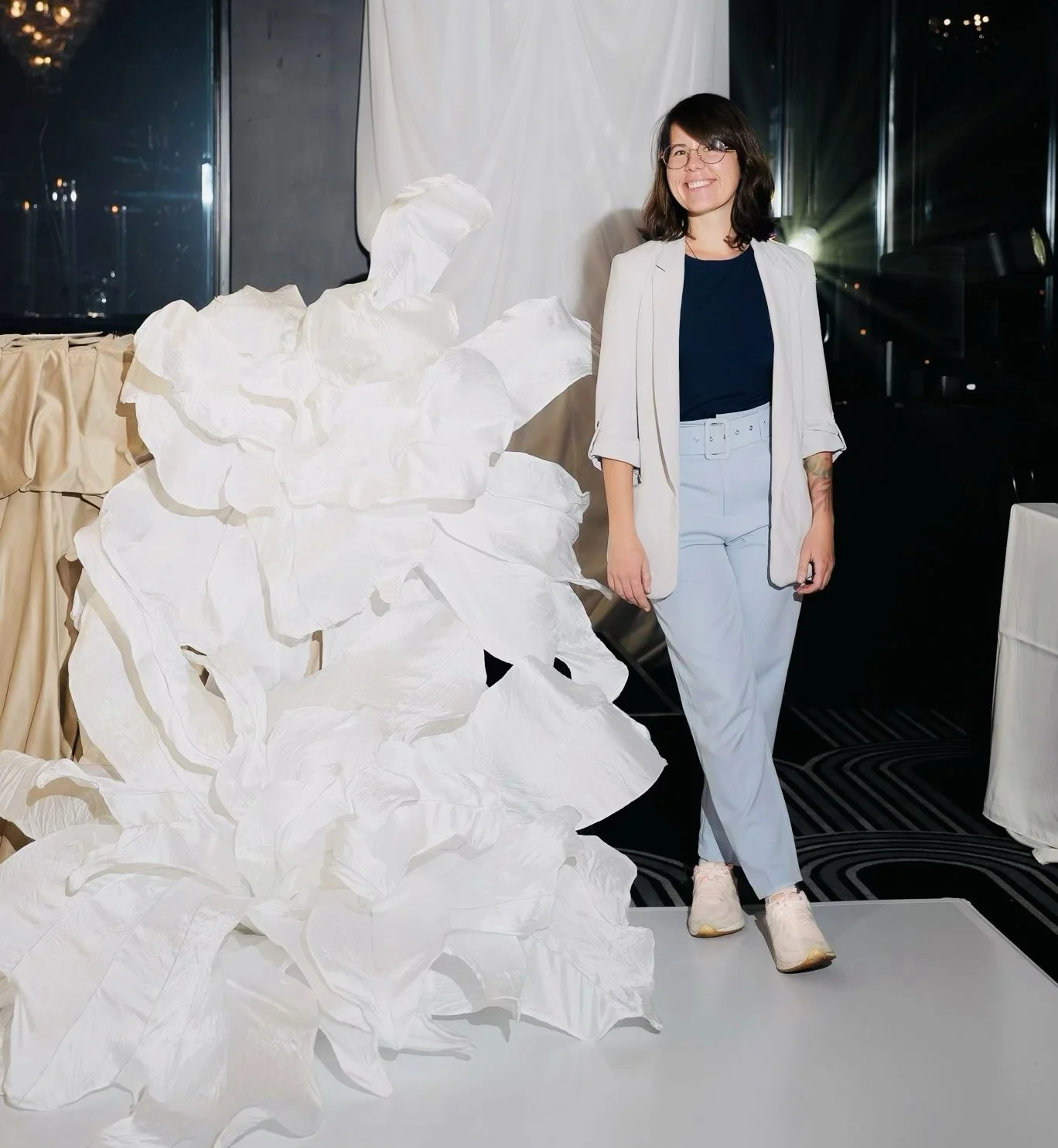 Daria Vazhenina, founder of Giant Silk Art